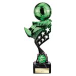Innov8 Football Plastic Trophy Green & Black