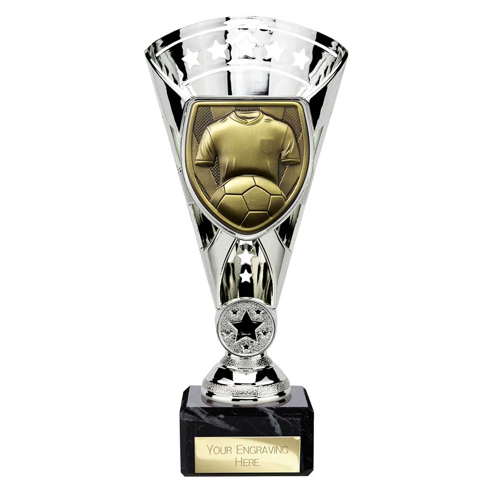 TS24206A.jpg Cobra Star Cup Football Shirt & Ball Silver - Image 1