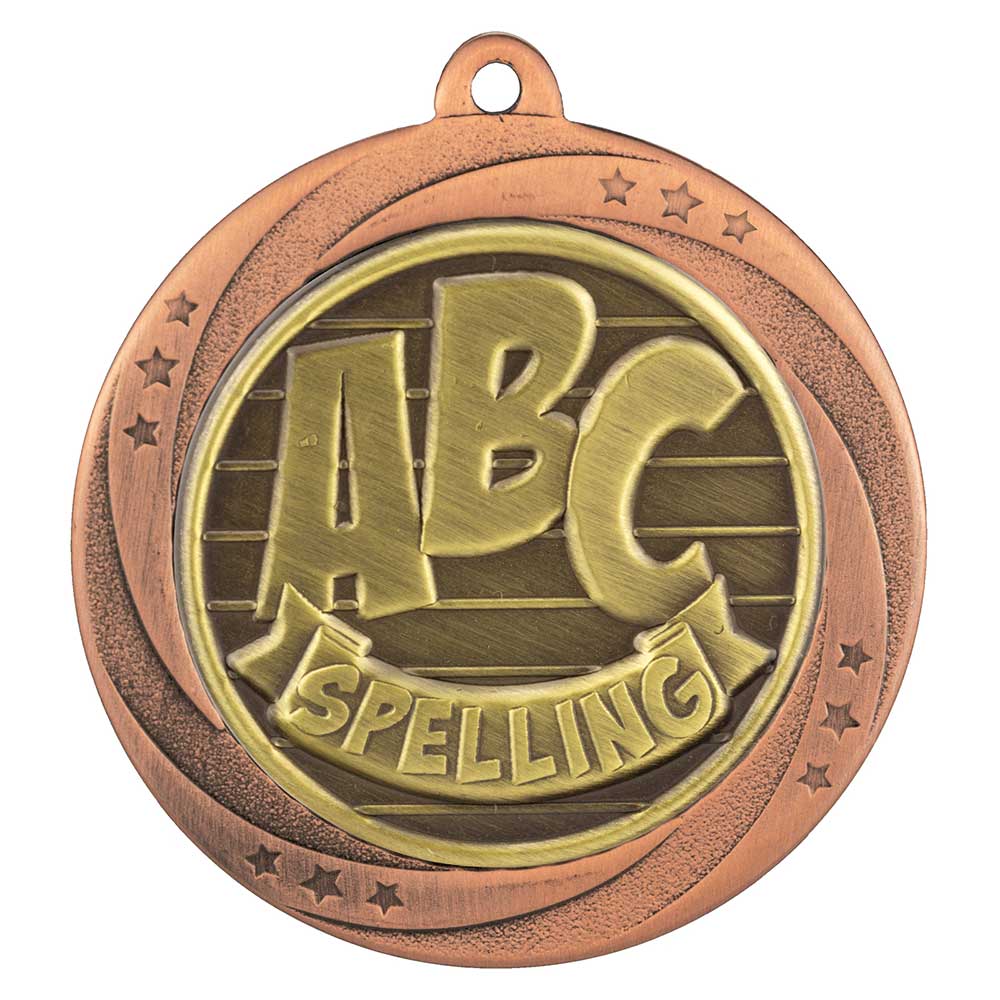 MM25174B.jpg Superstar Spelling Medal - Image 1