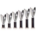 Glamstar Plastic Tube Trophy Black