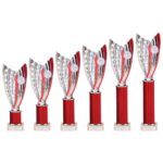 Glamstar Plastic Tube Trophy Red