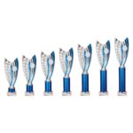 Glamstar Plastic Tube Trophy Blue