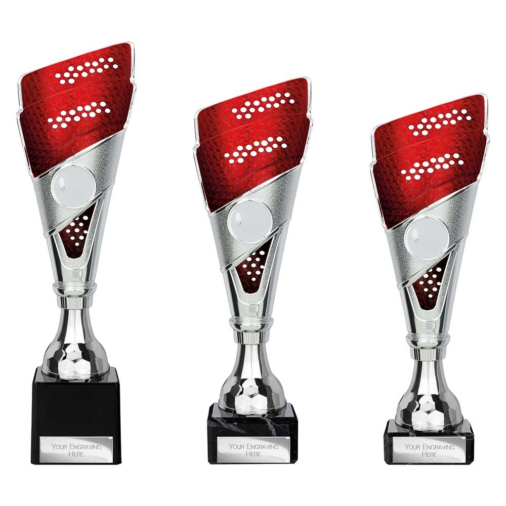 TR25548.jpg Predator Trophy Silver & Red - Image 1