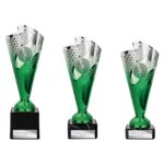 Rodeo Trophy Silver & Green