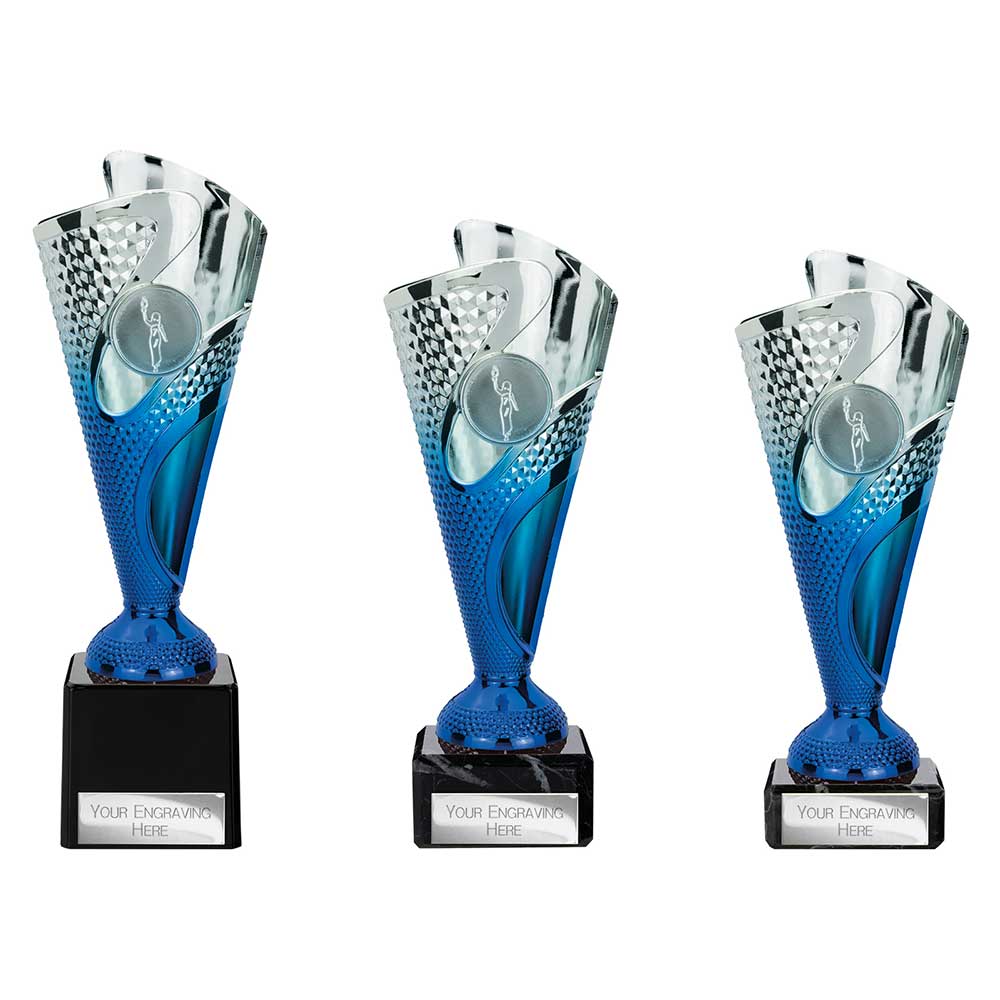 TR25562.jpg Rodeo Trophy Silver & Blue - Image 1