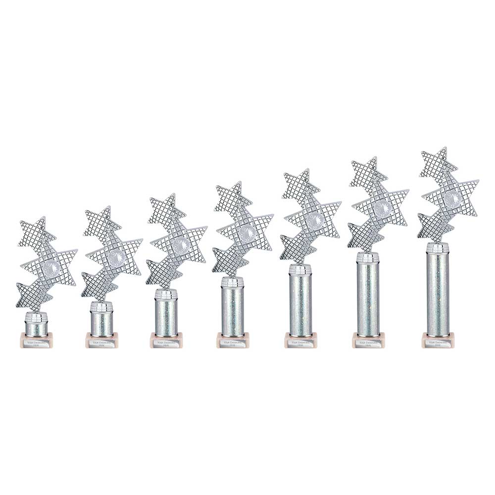 TR25598.jpg Trinity Star Multisport Tube Trophy - Image 1