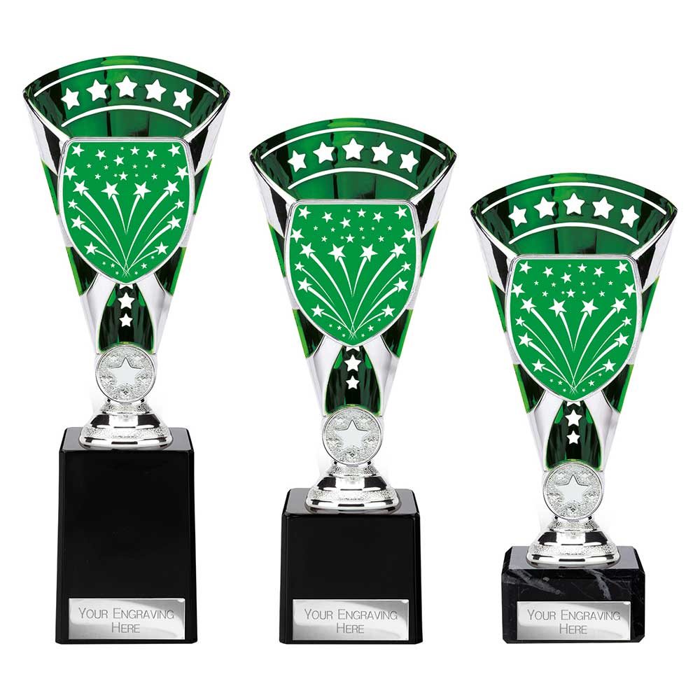 TR25667.jpg Cobra Star Multisport Cup Silver & Green - Image 1